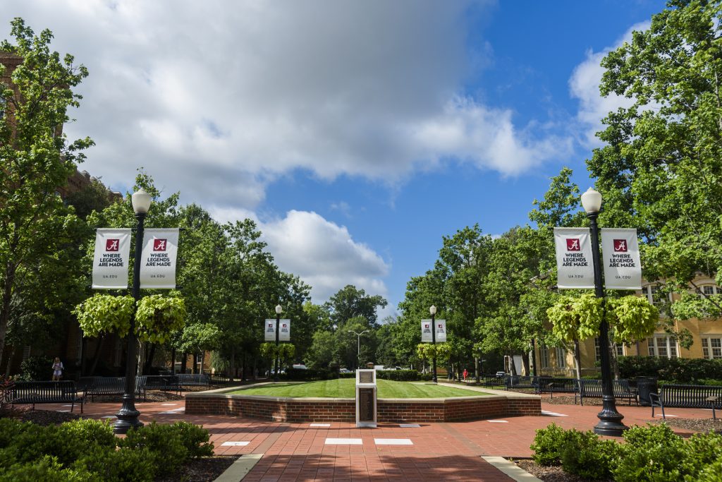 Image of the Crimson Promenade on The University of Alabama campus